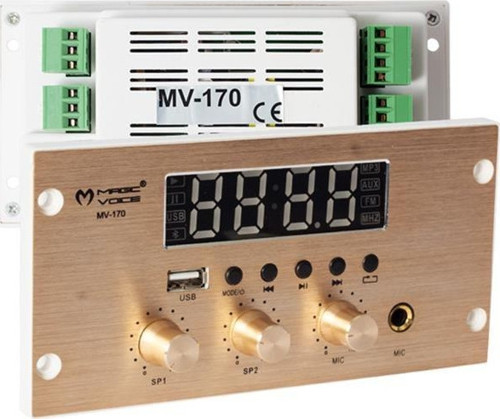 Magicvoice Mv-170 Usb-Bt-Mic. Girişli 4X25W Müzik Kontrol Cihazı