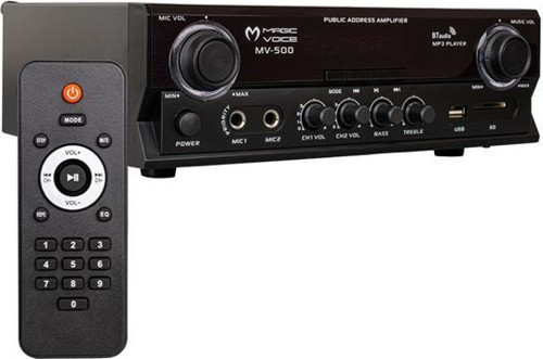 Magicvoice Mv-500 100 Watt Usb-Sd-Bluetooth 2 Bölgeli Hat Trafolu Anfi