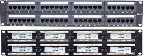 Powermaster Pm-18501 48 Port Utp Cat6 Patch Panel