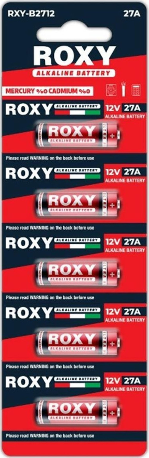 Roxy Rxy-B2712 12V 27A İnce Seri Alkalin Pil - 5'Li Paket