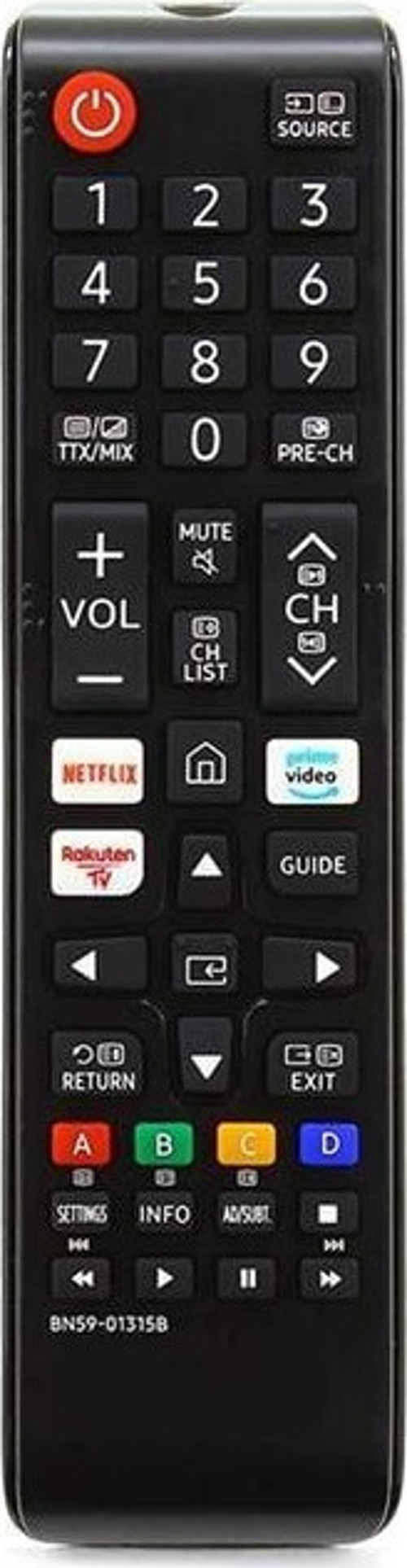 Samsung Bn59-01315B Netflix Prime - Rakuten Tuşlu Lcd Kumanda