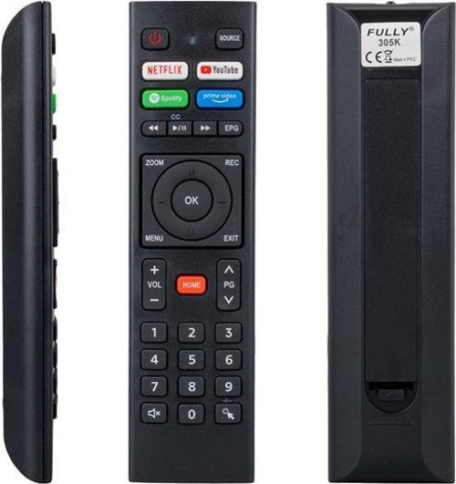 Telenova Netflıx - Youtube - Spotify - Prime Video Tuşlu Ses Komutsuz Lcd Led Tv Kumanda