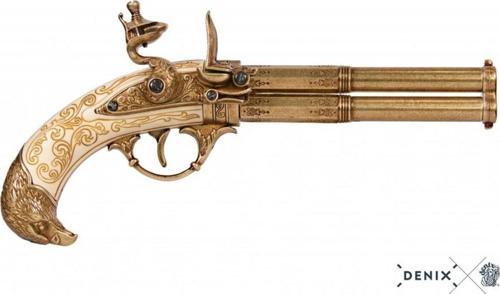 Koleksiyon Grubu-2 NAMLULU TABANCA, FRANSA 18. C-JDNX1305-Orijinalden ilham alan tasarım.