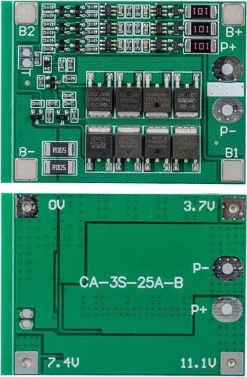 Weko Bms-24227 3S 25A Bms Devresi Lityum Batarya Şarj Modülü
