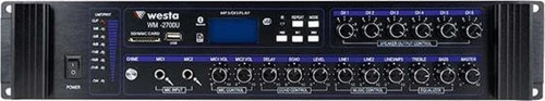Nacario Westa Wm-2700U 700W Usb/Bt/Sd 6 Bölgeli Hat Trafolu Mikser Amfi - Anfi