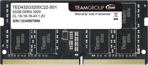 32GB DDR4 3200MHZ CL22 NOTEBOOK RAM TED432G3200C22-S01