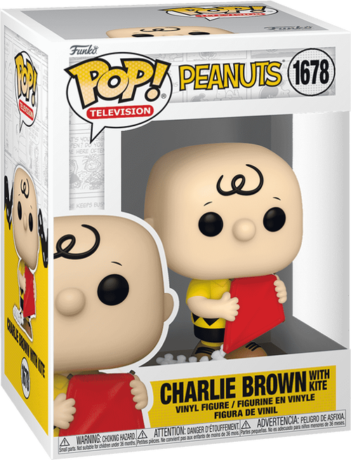 Pop! Peanuts Charlie Brown with Kite #1678 – Koleksiyonluk Vinil Figür