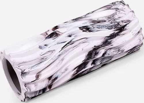Pro Series Cloudy Wavy Foam Roller Pilates Masaj Rulosu Siyah