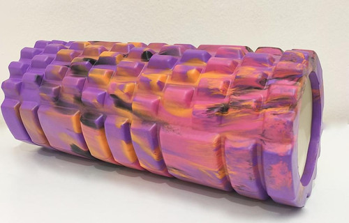 Pro Series Cloudy Marble Foam Roller Pilates Masaj Rulosu Mor