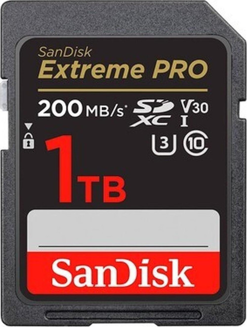Extreme Pro 1TB 200/140MB/s SDXC V30 UHS-I U3 Hafıza Kartı SDSDXXD-1T00-GN4IN