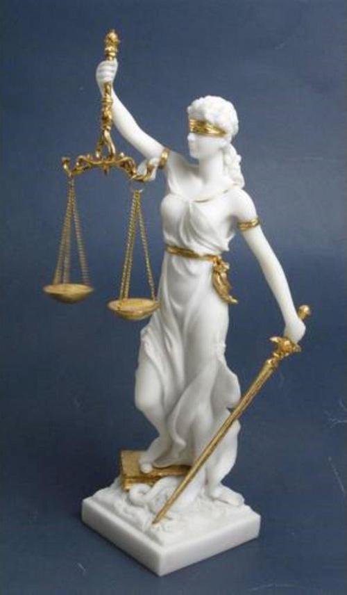 BİBLOLAR › Wise Adalet & Bereket-WISE ADALET HEYKELI BEYAZ-12*11*30,5 CM-JWU71832AC