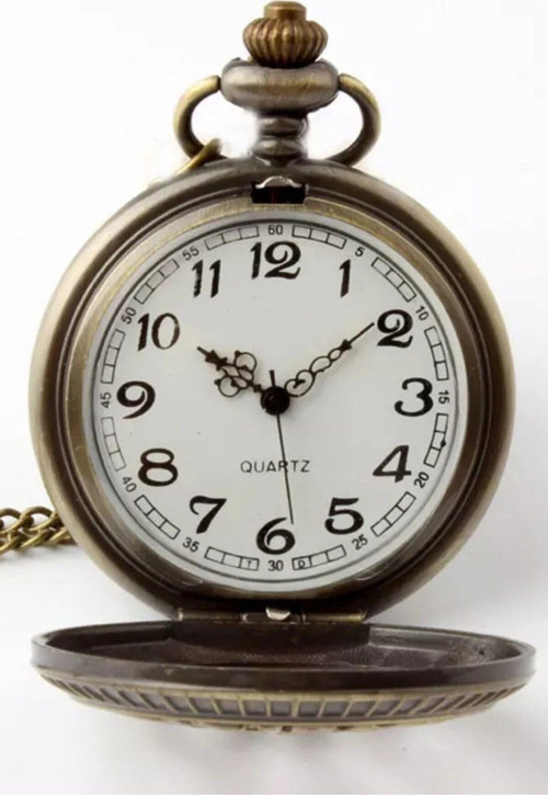 Köstekli Cep Saati Vintage Rakamlı