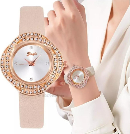 Kadın Kol Saati Lüks Moda Şık Trend Saat Rose Gold