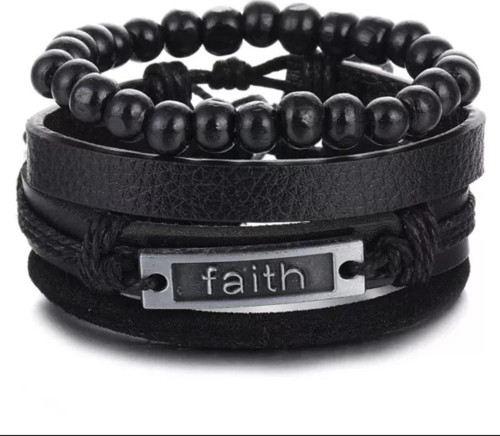 Erkek Hakiki Deri Bileklik Siyah Renk Toka Örgülü Bileklik