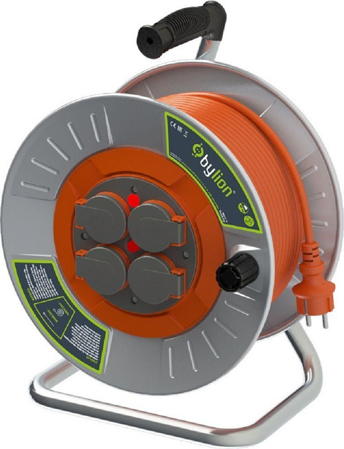 MMP SERİSİ PRO METAL SEYYAR MAKARALI UZATMA KABLO 3*1,5 MM 35 MT TERMAL SİGORTALI KAPAKLI