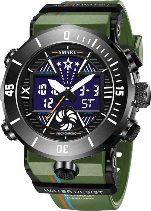 Erkek Kol Saati Analog Dijital Spor Moda Trend 8051y Saat