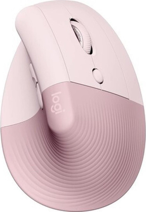 Lift Kablosuz Ergonomik Dikey Mouse, 57° Dikey Açı, 4000 Dpı, Sessiz, Küçük ve Orta Eller Için, Bluetooth, Logi Bolt USB Alıcı, 24 Ay Pil Ömrü, Pembe