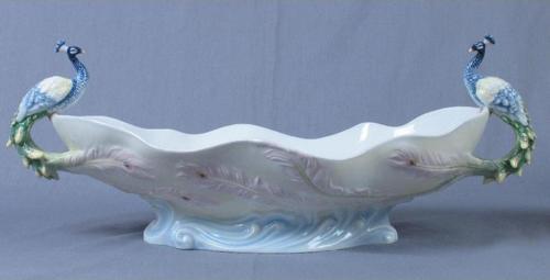 Veronese Biblolar ? Porselen-2 Tavuskuşlu Kase-45*21*18 Cm-jap20276aa