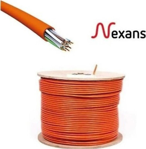 Cat6 Utp 23AWG 500M Saf Bakır Lszh Kablo Lszh Hf