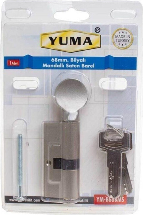 Ym-b86bms Bilyalı Mandallı Saten Barel Kilit 68 Mm