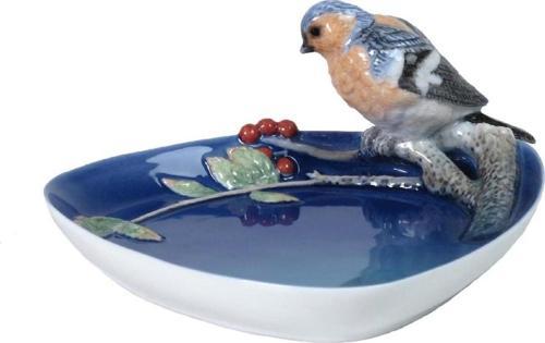Veronese Biblolar ? Porselen-kuşlu Tabak-14,5*13,5*6 Cm-jap20303ab