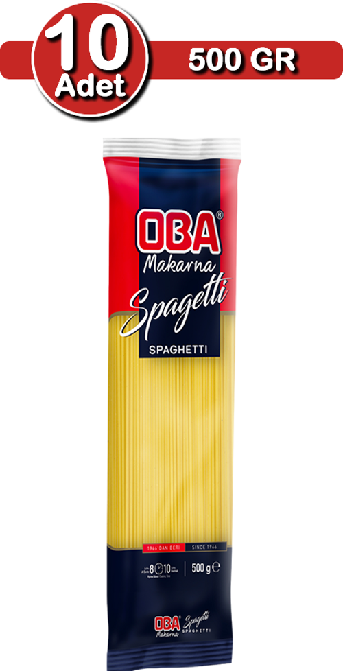 Spagetti Makarna 500 G X 10 Adet | Uzun Süreli Stok Paketi