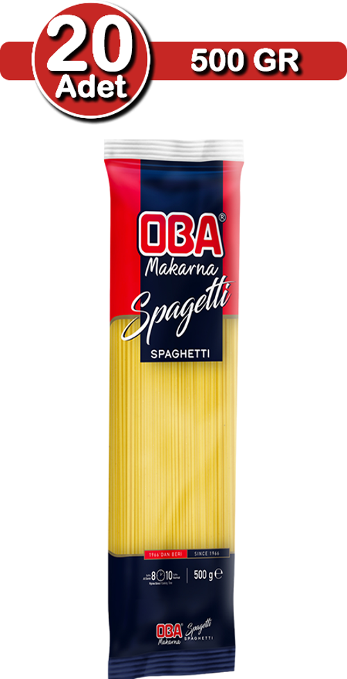 Spagetti Makarna 500 G X 20 Adet | Uzun Süreli Stok Paketi