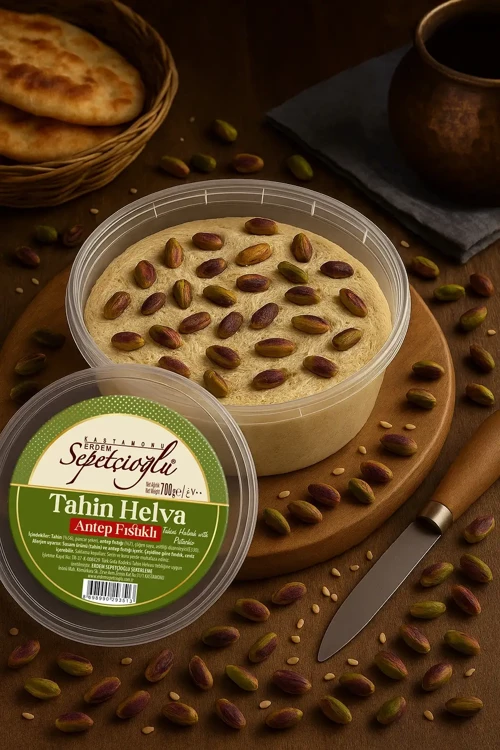 Kastamonu Meşhur Sepetçioğlu Antep Fıstıklı Kürek Tahin Helva 700 G