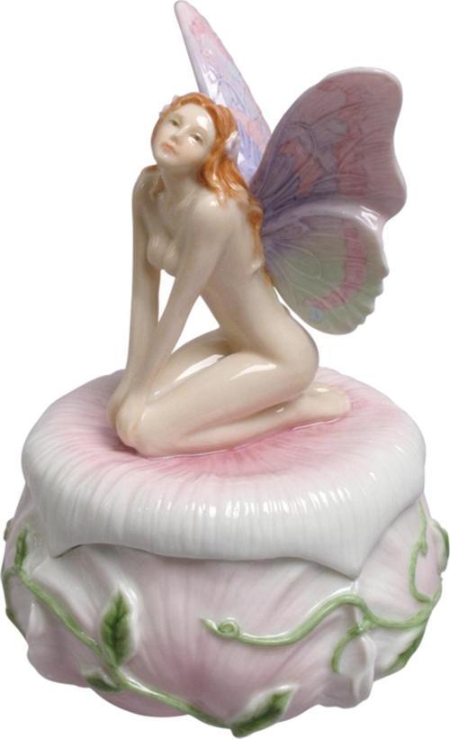 VERONESE BİBLOLAR › Wise Porselen-PORSELEN PERILI MÜCEVHER KUTUSU-9,5*9,5*13,5 CM-JAP20037AA
