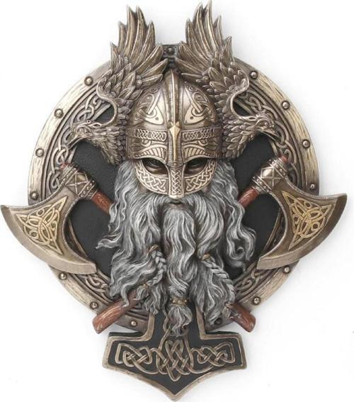 Veronese Serisi- Mitoloji & Tarih-vıkıng Ikız Balta Valhalla Duvar-23*5*27 Cm.