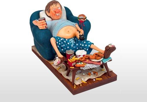 Tv Izleyici Büyük-the Couch Potato-sertifikalı Özel Koleksiyon-38*23*20 Cm-fo85506