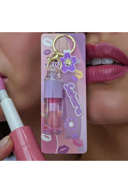 Lipgloss Mirocolor Tropikal Kokulu Işıltılı Lip Gloss + Şirin Peluş Anahtarlıklı Çocuk-Genç Her Yaşa