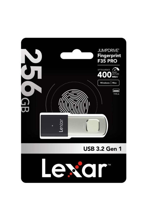 256GB Parmak Izi Okuyuculu F35 Pro 300MB 3.2 USB Flash Bellek