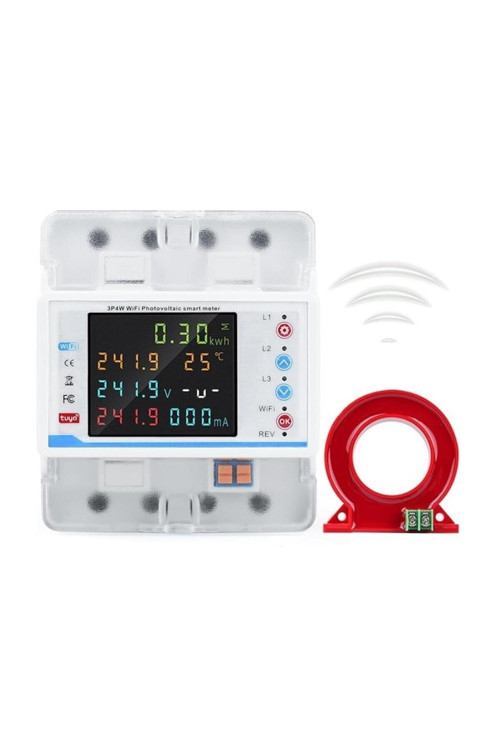 3 fazlı 100A Tuya WiFi akıllı devre kesici Kaçak Akım Koruma Rölesi Yüksek ve Alçak Akım Koruma