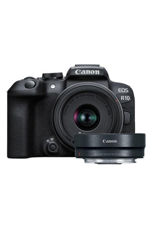 Eos R10 Rf-S 18-45MM+ Ef-Eos R Adaptör Slr Aynasız Fotoğraf (Canon Eurasia)