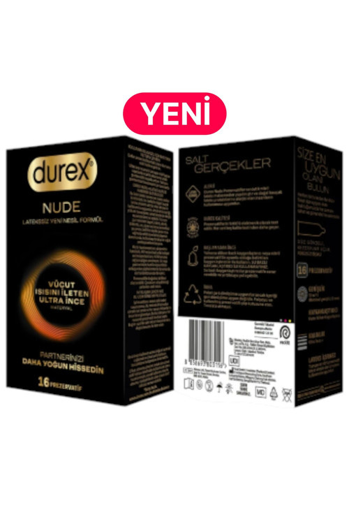 NUDE Vücut ısısını ileten Ultra İnce Latekssiz Yeni Nesil Formül 16 lı - 1 AD