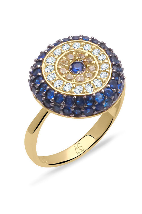 Altın Nazar Yüzük (YZK0428)