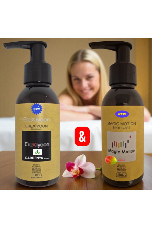 Magic Motion + İlişkiye Özel Rahatlatıcı Kayganlaştırıcı Cinsel Masaj Masaj Yağı 100ml-2ad