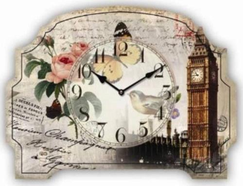 Mutfak › Ahşap Saatler › Saatler-mb Big Ben Temalı Duvar Saati-küçük-24*13*3 Cm