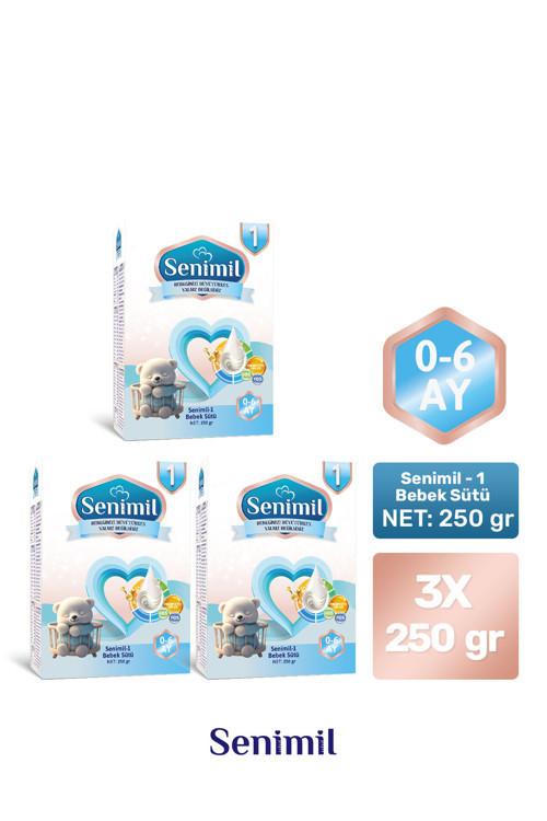 1 BEBEK SÜTÜ 250 GR (0-6 AY) 3 LÜ AVANTAJ PAKETİ