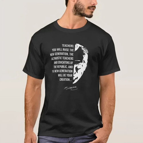 MDB 24 Kasım Öğretmenler Günü Baskılı Tshirt iyah