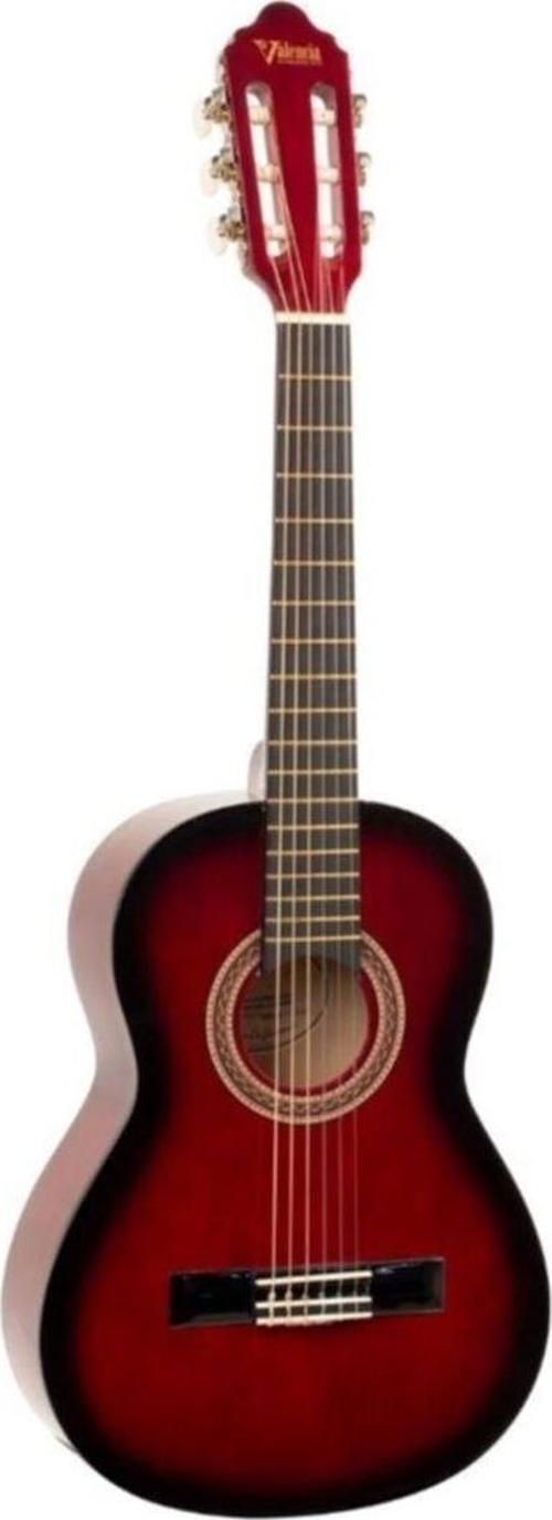 Vc104rds Kırmızı Klasik Gitar (Kılıf+ Kılıf Yedek Tel Seti+pena Hediyeli)