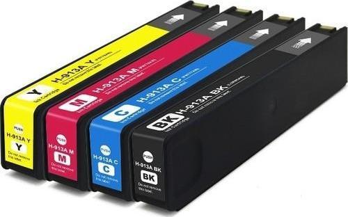 913A HP Pagewide Mfp 377DW Uyumlu 4 Renk Ithal Muadil Kartuş Seti 3.500 Sayfa