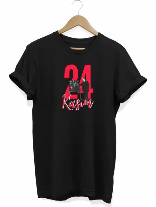 MDB 24 Kasım Öğretmenler Günü Baskılı Unisex Tshirt iyah