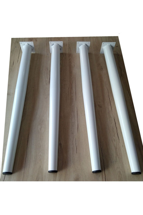 4 Adet-Masa Ayağı,72Cm, Beyaz Renk, Konik Ayak(Düz Tablalar Içindir)