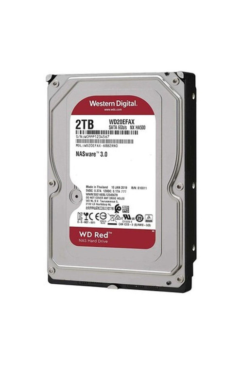 2TB Red 3.5" 64MB 5400RPM WD20EFAX Harddisk