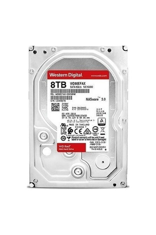8tb Red 5400 Rpm 256MB WD80EFAX 3,5" HDD Harddisk
