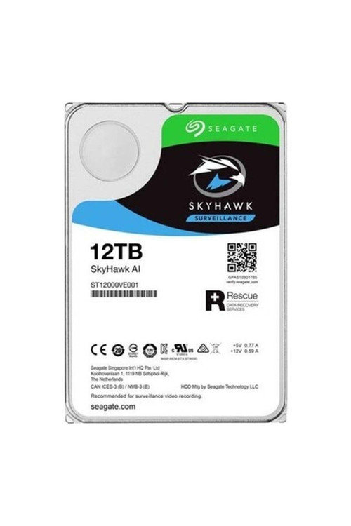 Skyhawk 12TB 7200R 256MB 550TB/Y Sabit Disk