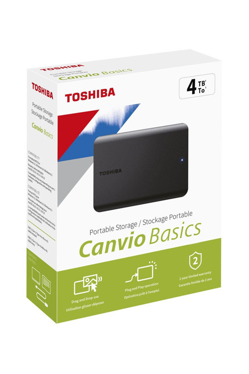 4TB Canvio Basics 2.5\" USB3.2 TOSHIBA HDTB540EK3CA (USB2.0 Uyumlu)