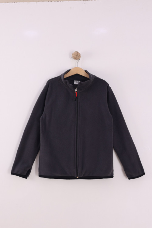 Çocuk Unisex Parmak Geçmeli Polar Ceket
